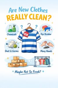 new clothes are not clean